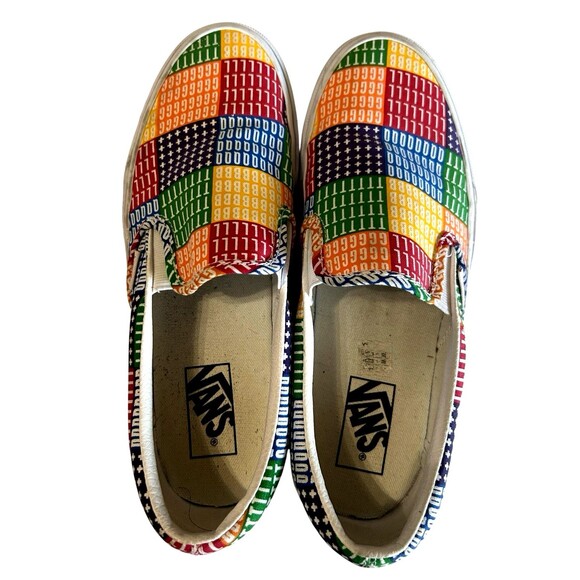 Vans Classic Slip On Pride Rainbow Skate Unisex Casual Sneaker Shoes  M8 - W 9.5 - Picture 6 of 12